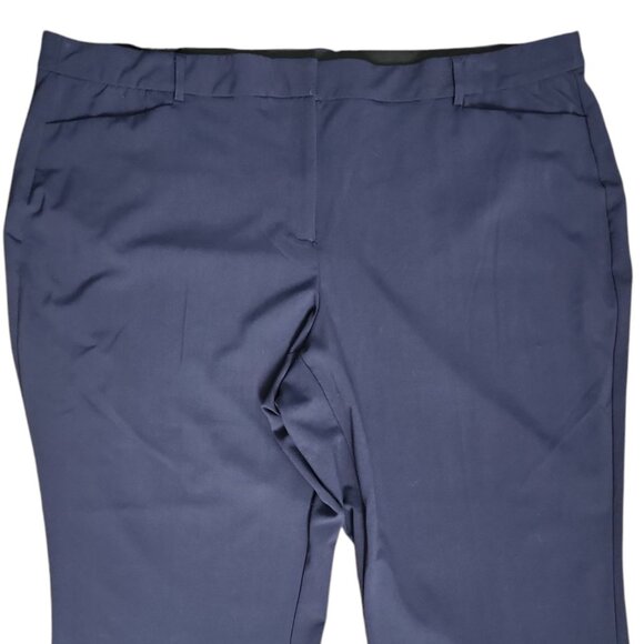 Lane Bryant Pants Womens Plus Size 28 Solid All Blue The Houston Comfort Waist - Picture 2 of 5